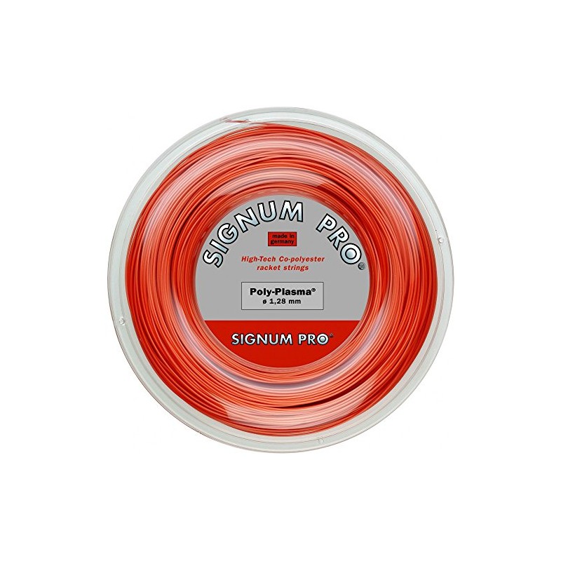 Signum Pro Unisex's Poly Plasma String Reel-Orange, 1.28 mm/100 m