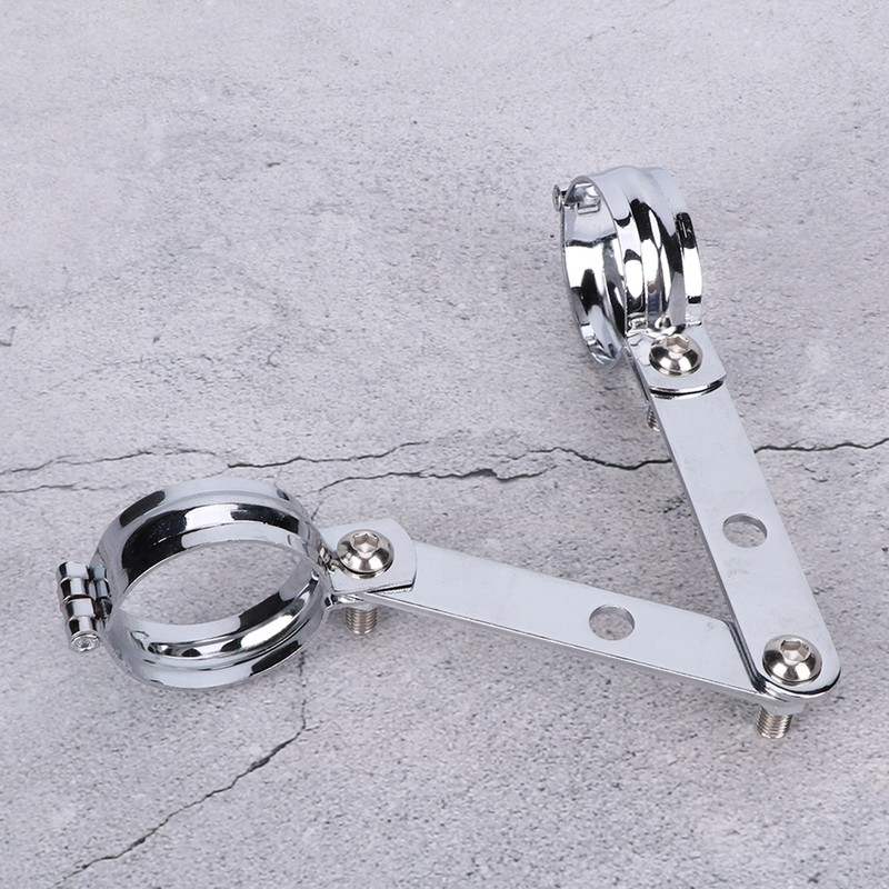 Retro Headlight Bracket Fork Mounting Clamp Universal Accessory Fit for