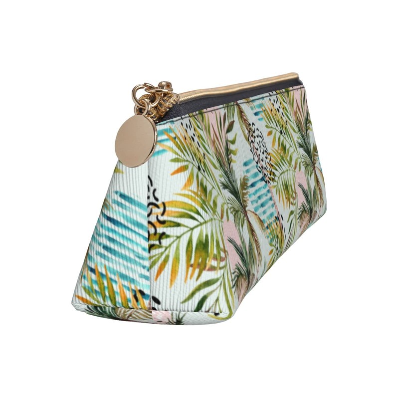 OUZPGAQ Palm Trees Leaves Pencil Case, Hawaiian Summer Style Zipper