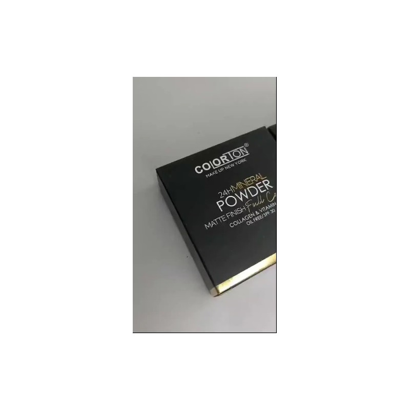 Polvo Compacto Maquillaje Colorton Mineral Powder Full Cover Tono 9