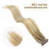 6D First Generation Hair Piece, 100% Real Natural Hair Extensions,