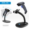 NETUM Wireless 2D QR Barcode Scanner with Stand, 3 in