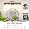 5-Light Bathroom Light Fixtures, 31" Modern Vanity Lights Over Mirror