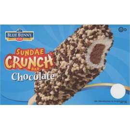 Blue Bunny Lot of 3 Sundae Crunch Chocolate Ice Cream Truck Sticker Decal 8"x5"