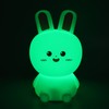 Cute Night Light Tap Control 5 Modes Rechargeable Rabbit Shape