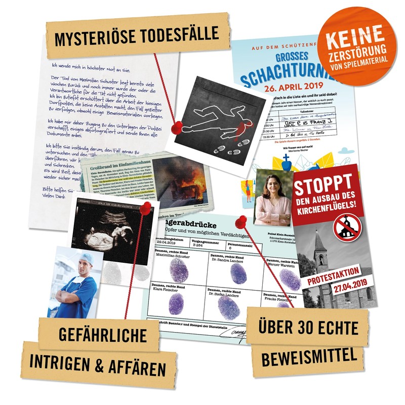 Hidden Games Crime Scene Crime Game, Escape Room Game [German