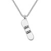 CHOORO Snowboarder - Collar con Colgante de Snowboard en 3D,
