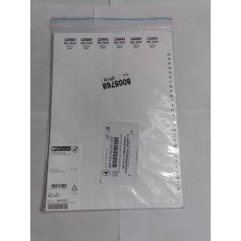 PHOENIX ESL 29X8 Insert strip - Sheet - white - unlabeled  10 Sheets