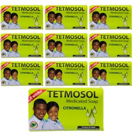 The trend collection 10 Pack Large 120G or 4.2OZ size Tetmosol Soap. 40% Larger than Small size (10)