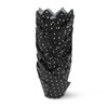 Polka Dot Black Medium Size Tulip Baking Cups Cupcake Liners