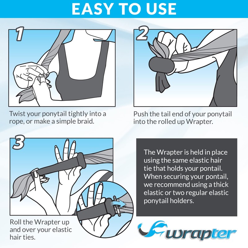 Wrapter Sports & Motorcycle Ponytail Wrap (Pink)