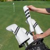 Golf Alignment Stick Cover,PU Leather Alignment Head Cover Holder Golf