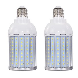 30W E27 LED Corn Light Bulbs(2 Pack)- 108 LEDs 5730 SMD 2700 Lumen COB Light Lamp Ultra Bright Warm White 3000K LED Bulb 240 Watt Equivalent for Backyard Barn Outdoor Large Area, 85V-265V