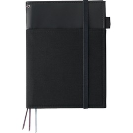 Kokuyo cover notebook systemic ring notebook corresponding A5 tone leather black B ruled 50 sheets Bruno -V685B-D