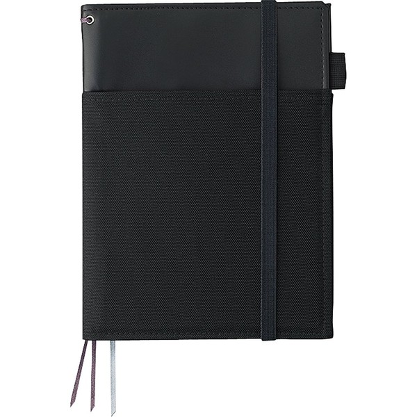 Kokuyo cover notebook systemic ring notebook corresponding A5 tone leather black B ruled 50 sheets Bruno -V685B-D