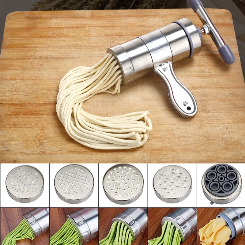 VETAKING Stainless Steel Manual Noodles Press Hand Crank Spaghetti Fettuccine