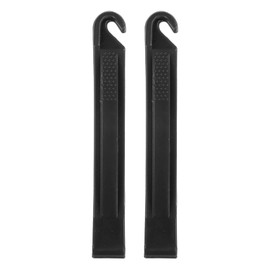 sourcing map 2pcs Bicycle Tire Levers Ultra-Strong & Lightweight Tire Removal Tool Non-Slip Grip for Road Mountain Gravel, Black