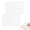 Tsukitoy Punch Hole Reinforced Seals, Transparent Seal Book, Filing Seals,