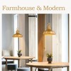 zeyu 2 Pack Farmhouse Pendant Lights, 11-inch Industrial Ceiling Pendant