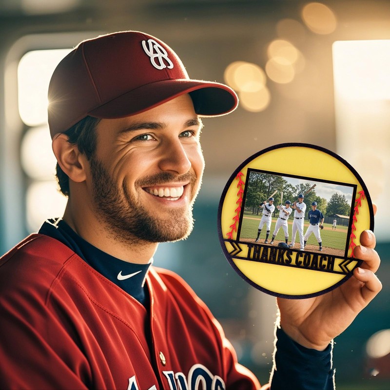 ZhowHoHo Softball 4 * 6 Frame Coach Gift from Team