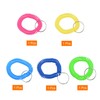 PATIKIL Spiral Keychain, 5 Pack Plastic Wrist Coil Keyring Wristband
