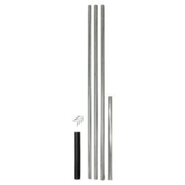 B.E.S.T. 15' Steel Telescoping Pole & Adapter for Purple Martin Houses – 3‑Section Adjustable Bird House Support with Ground Socket & Key Locks – Heavy‑Duty Prime Retreat Martin House Mount