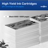 INKOKU LC406XL LC406 Black Ink Cartridges, 2 Pack Compatible with