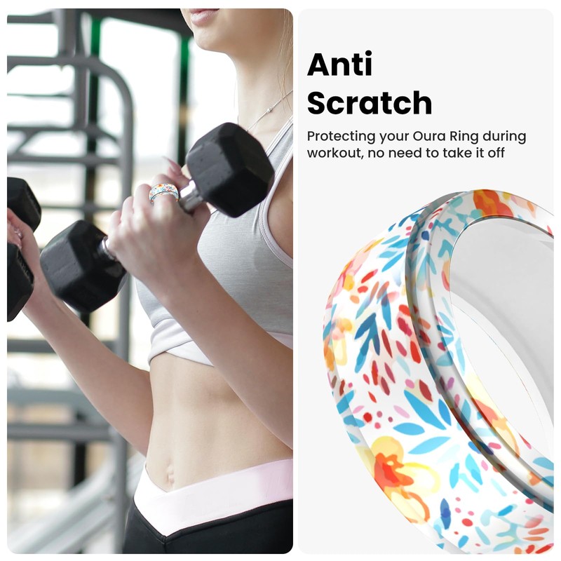 FitTurn [1 Pcs] Silicone Ring Cover for OuraRing Gen3/ULTRAHUMAN Ring