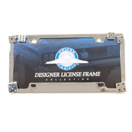 United Pacific 50132 Chrome Dice License Plate Frame - Dice