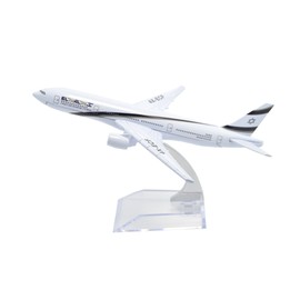 TANG DYNASTY(TM) 1:400 16cm B777-200 El Al Airline Metal Airplane Model Plane Toy Plane Model