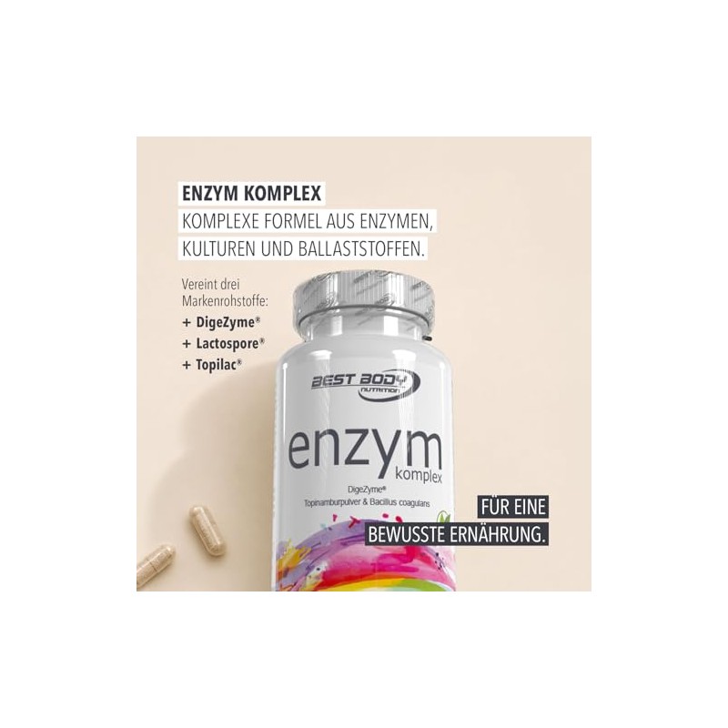 Best Body Nutrition Enzyme Complex – 90 Capsules – Digestive