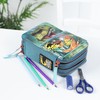 Depesche 11757 Dino World Danger-Filled 3-Compartment Pencil Case with Trex