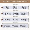 RUIENGCOMM 8 PCS Bed Sheet Organizer Bands King Twin Full