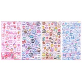 EHDWXVZM 4 Sätze Süßer Aufkleber, 3D-Aufkleber, Süße Tieraufkleber, Kinder-Acrylaufkleber, Dreidimensionale Reliefaufkleber, Kreative Geschenke.