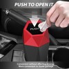 Keyiduid - cubeta de basura para coche con tapa, mini