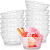 Nagpew 12 Pack Small Glass Bowls Set, 12 Oz Fluted