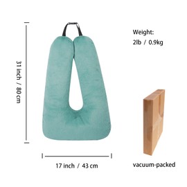 Neck Pillow for Kids Travel Provides Double Support to The Head and Neck in Any Sleeping Position on Flights, Car, and at Home, Comfortable Airplane Travel Pillow