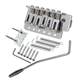 Left-Handed Guitar Lefty Tremolo Bridge System For Strat Electric Guitar (Chrome)