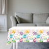 tineit Easter Tablecloth, Happy Easter Eggs Disposable Tablecloths for Easter