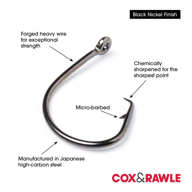 Cox & Rawle Mutsu Circle Extra Sea Fishing Hooks Size
