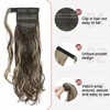 S-noilite Wrap Around Wavy Ponytail Extensions 17 Inch Long Curly