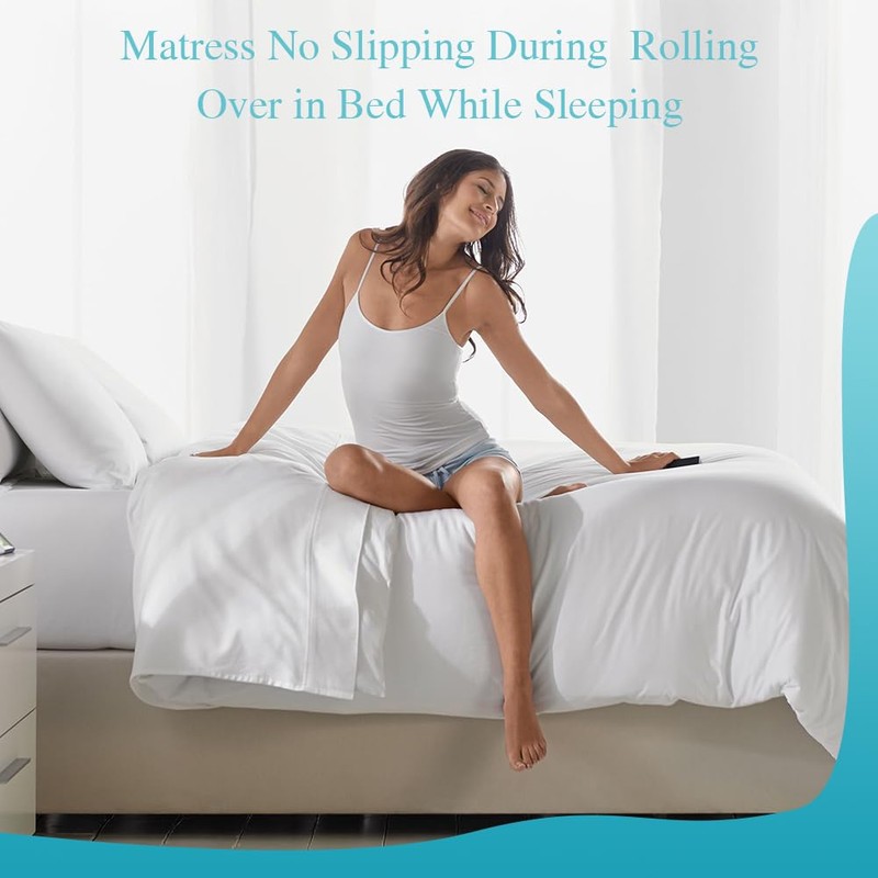 DUJUIKE Mattress Slide Stopper and Gripper, Mattress Non Slip Pad