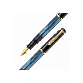 Pelikan M200 black Blue FountainPen - FİNE  Nib