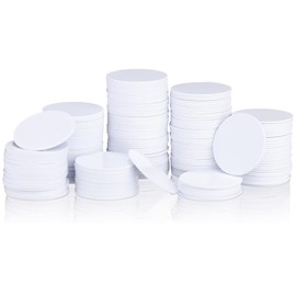 Clabby 30 Pieces NFC Tags Ntag215 Stickers Blank White Round NFC Cards Compatible with Tagmo Enabled Mobile Phones and Devices