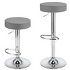 Finnhomy Bar Stools Set of 2 Modern PU Leather, Swivel