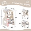 Welnow Toddler Kitchen Step Stool Helper, 3-in-1 Adjustable Kids Learning