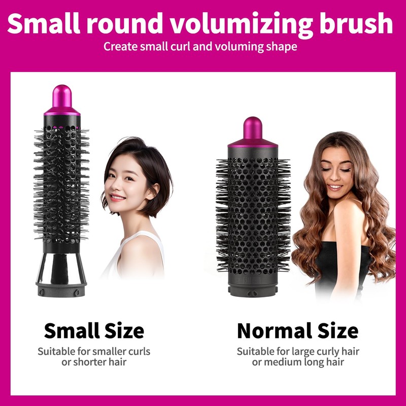Small Round Volumizing Brush Fuchias