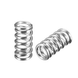 sourcing map Pack of 10 wire diameter 0.03 inches, AD 0.2 inches, free length 0.39 inches, spring steel coil extended compression spring