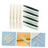 KONTONTY 12pcs Flat Head Craft Tweezers Sticker Tweezers for Diy