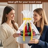 OIAHOMY Gift Basket with Handle, Small Woven Basket with Gift